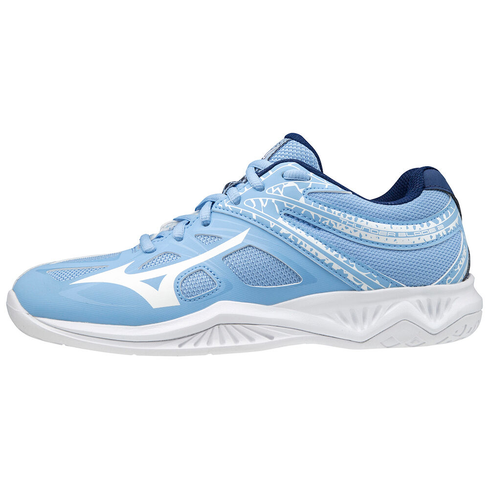 Damske Volejbalove Tenisky Mizuno Thunder Blade 2 Modre/Biele Vypredaj QXSG84201